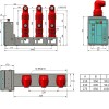 Indoor High Voltage Fixed Vacuum Circuit Breaker 24KV 1250A 25A